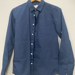 Nordstrom Navy Blue Kids Button Down Shirt